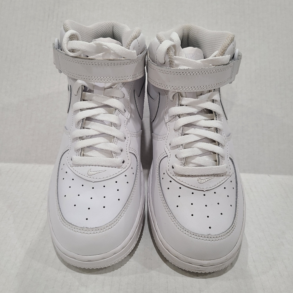 Nike Air Force 1 Mid PS Sneaker Triple White 3Y - Picture 4 of 7